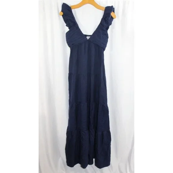 embroidered linen blend dress Ivory Linen Blend Embroidered Dress - Maxi Dresses